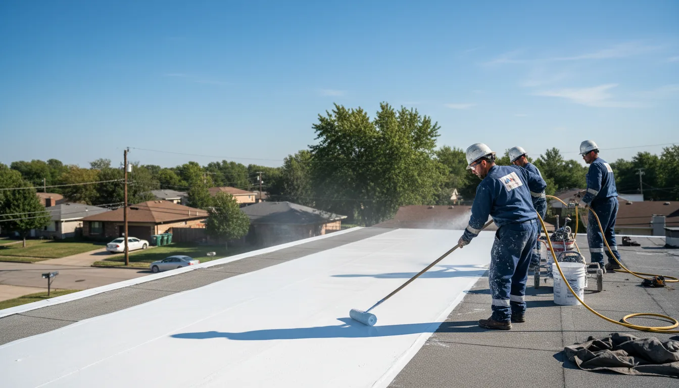 Commercial roof coating in Hiltons, VA near me